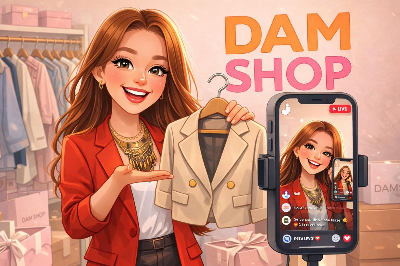 Damshop — lives de moda circular por TikTok