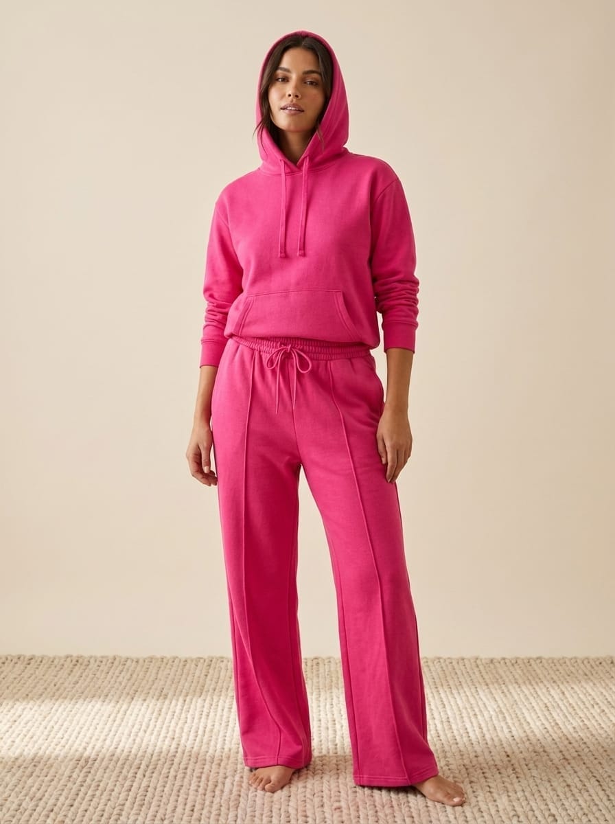 Conjunto Algodón Peruano — Fucsia